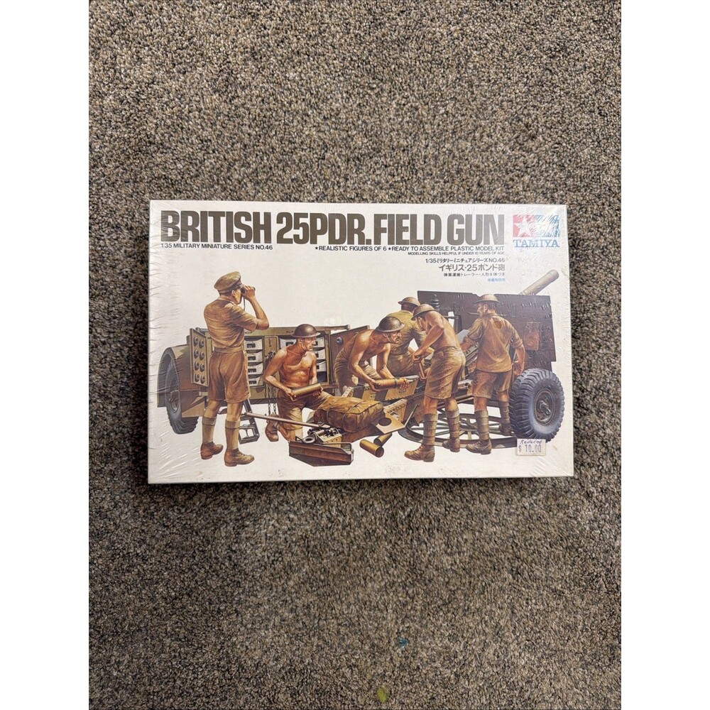 TAMIYA British 25PDR.Field Gun 1:35 Item 35046 Model Kit No.46